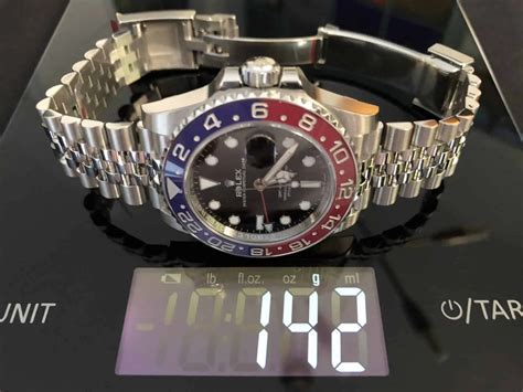 gewicht rolex gmt master 2